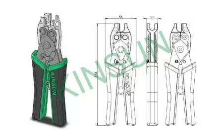Rögzítő szerszám M12 IDC kábelösszeszerelő csatlakozóhoz